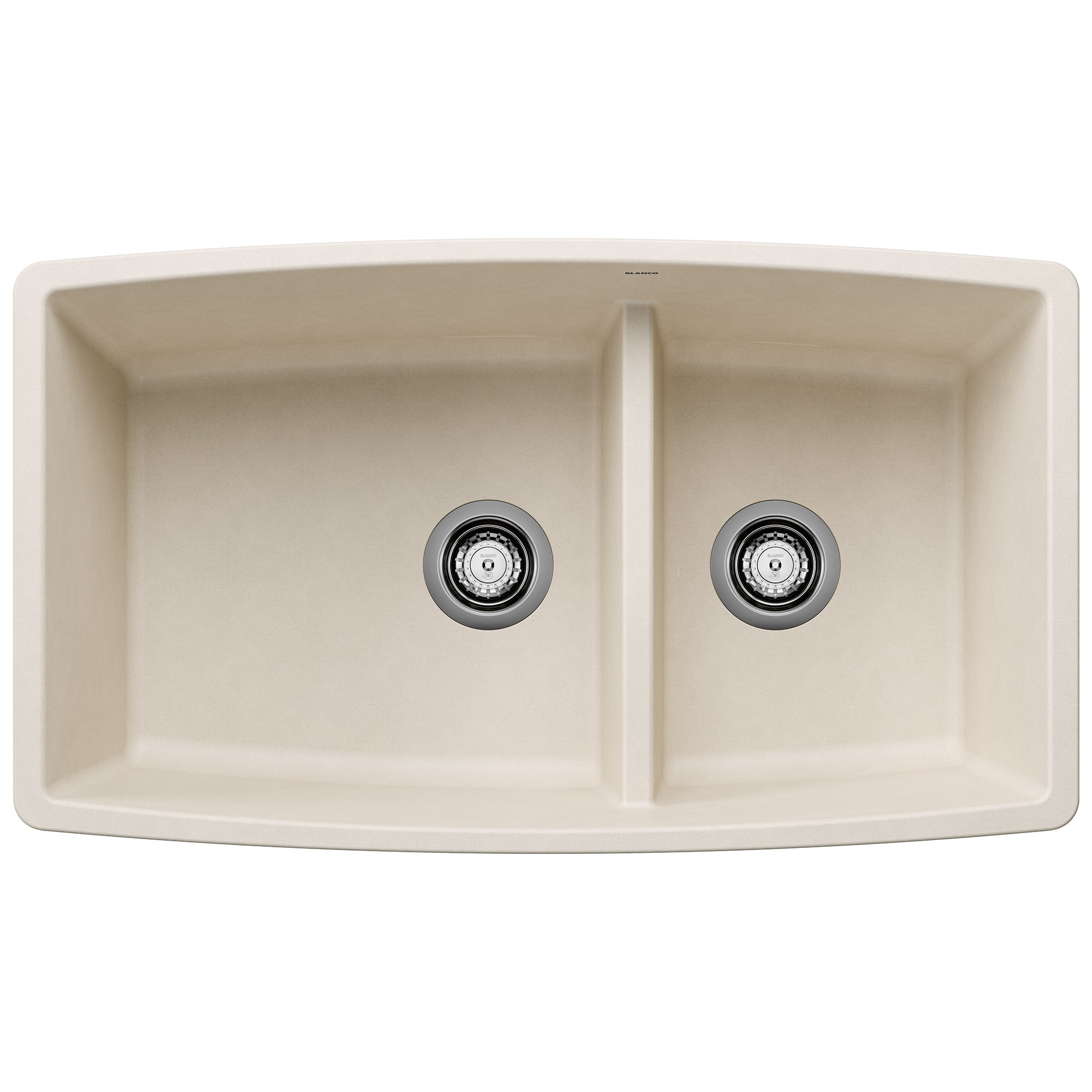 Blanco Performa SILGRANIT 33" 60/40 Double Bowl Undermount Kitchen Sink with Low Divide BLANCO
