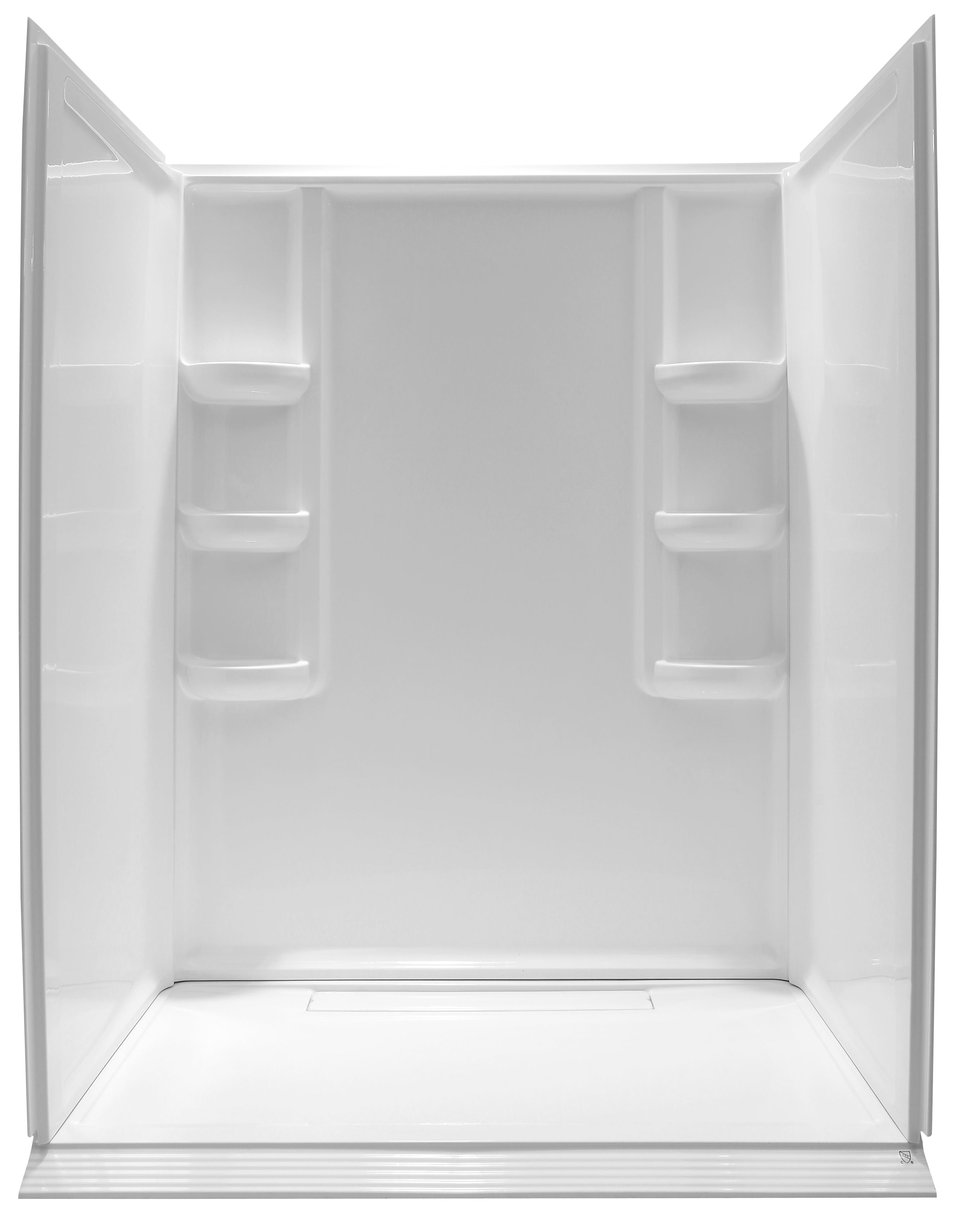 ANZZI  Lex-Class 60 in. x 74 in. Shower Wall Surround three-piece and Base ANZZI