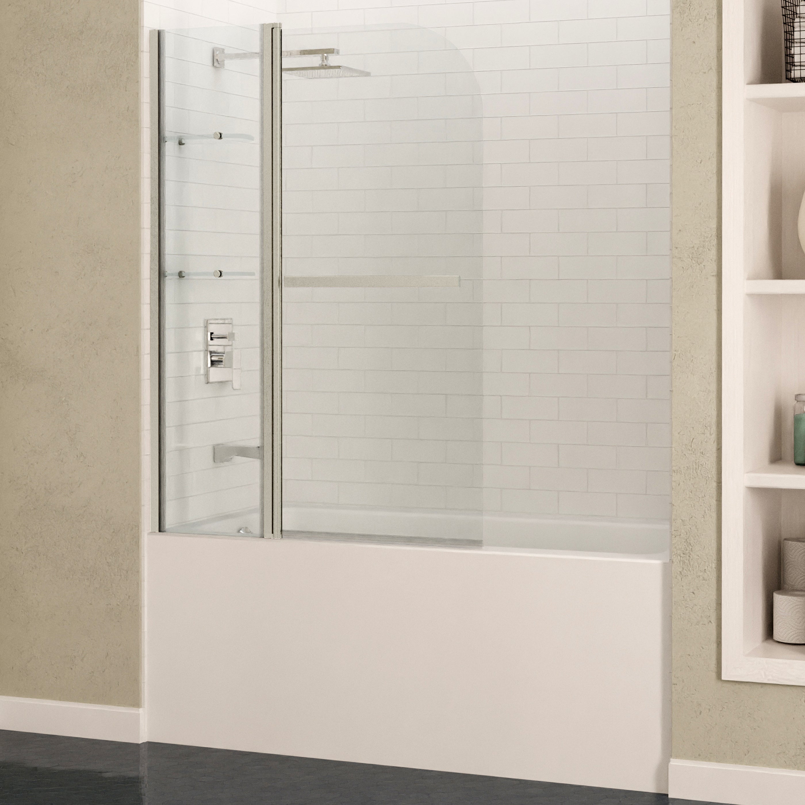 ANZZI  Galleon 48 in. x 58 in. Frameless Tub Door with TSUNAMI GUARD ANZZI