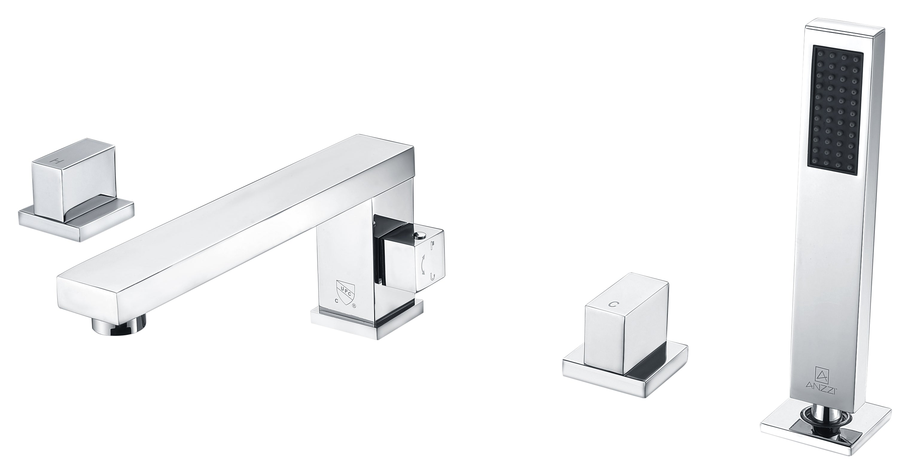 ANZZI  Vernal 2-Handle Deck-Mount Roman Tub Faucet ANZZI