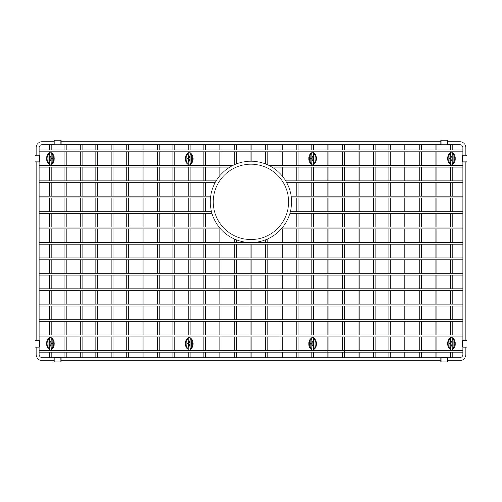 Blanco Stainless Steel Sink Grid for Quatrus 32" Single Bowl Sinks Blanco