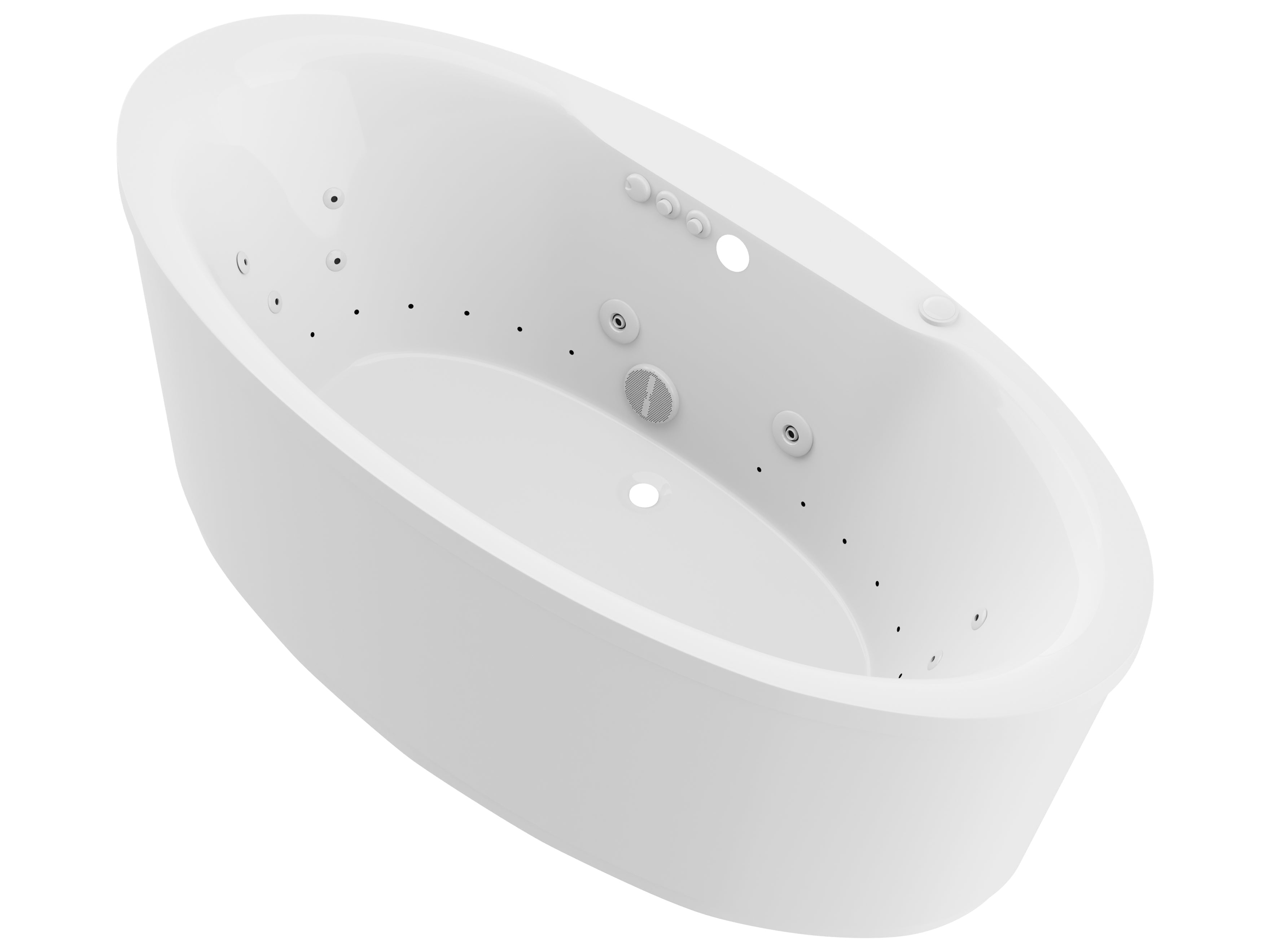 ANZZI  Heidi 5.7 ft. Whirlpool and Air Bath Tub ANZZI