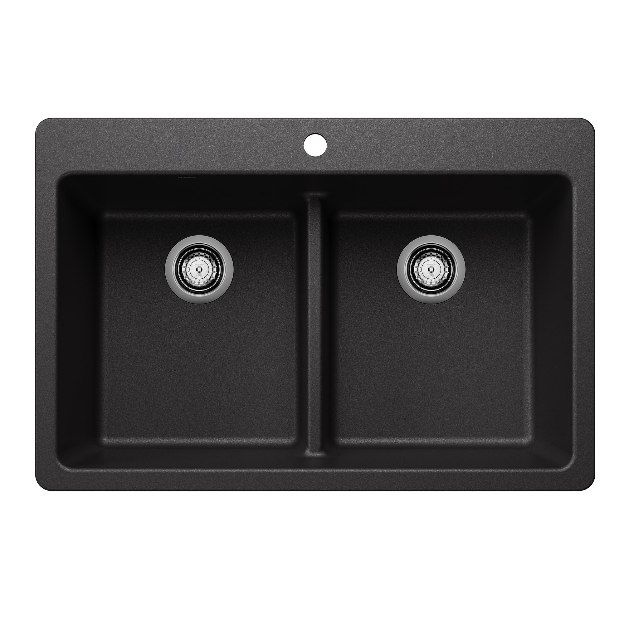 Blanco Liven SILGRANIT 33" 50/50 Double Bowl Dual Mount Kitchen Sink with Low Divide BLANCO
