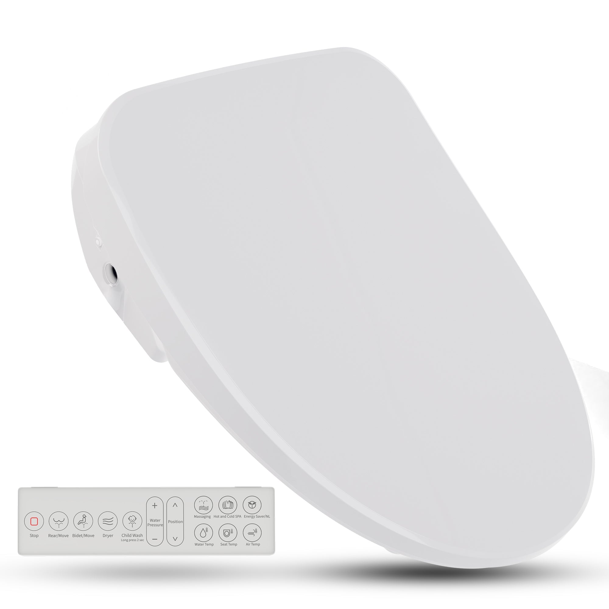 ANZZI  Shore Smart Electric Bidet Toilet Seat with Remote Control and Heated Seat ANZZI