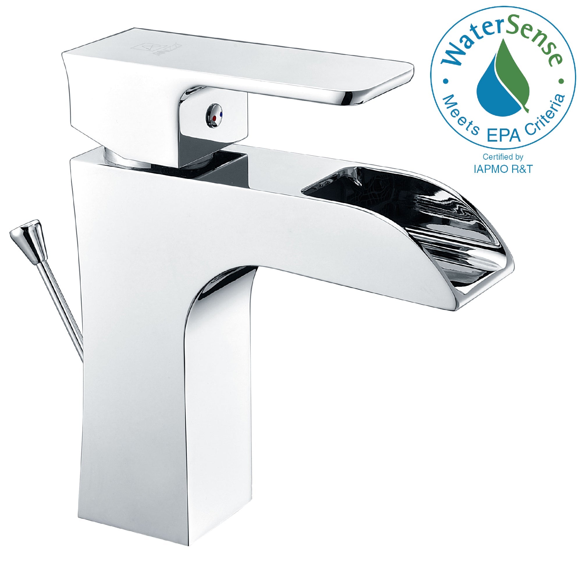 ANZZI  Forza Series Single Hole Single-Handle Low-Arc Bathroom Faucet ANZZI