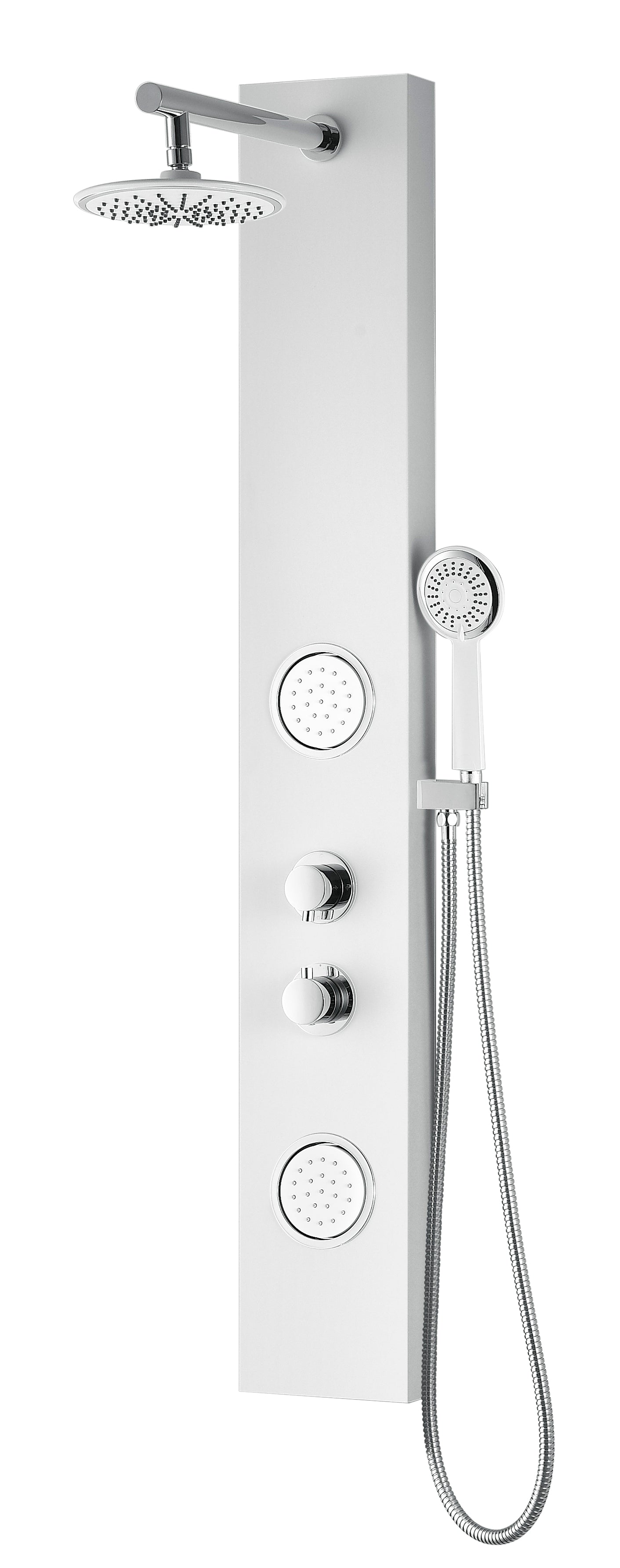 ANZZI  Aquifer Series 56 in. Full Body Shower Panel System with Heavy Rain Shower and Spray Wand ANZZI
