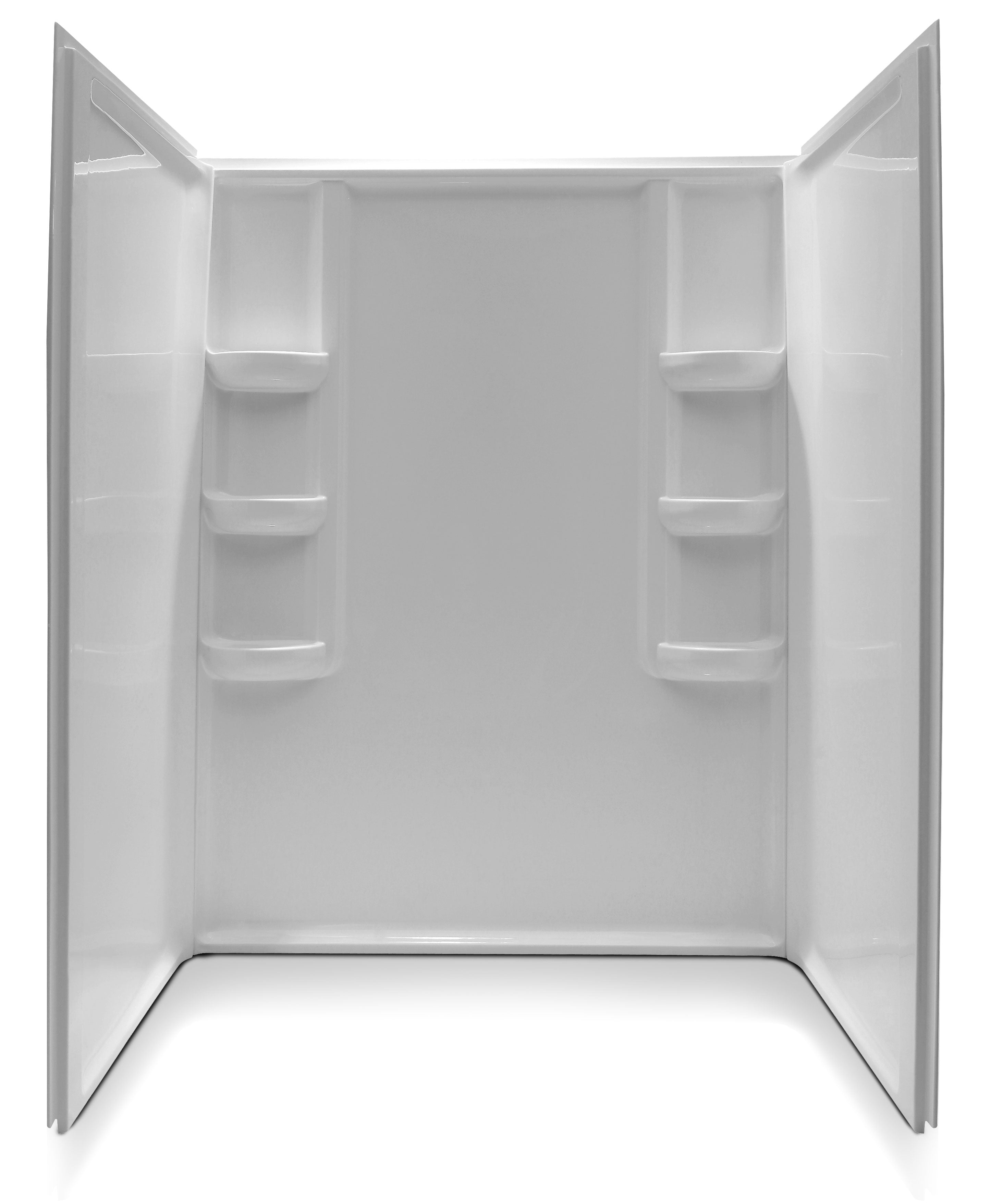 ANZZI  Vasu 60 in. x 36 in. x 74 in. 3-piece DIY Friendly Alcove Shower Surround ANZZI