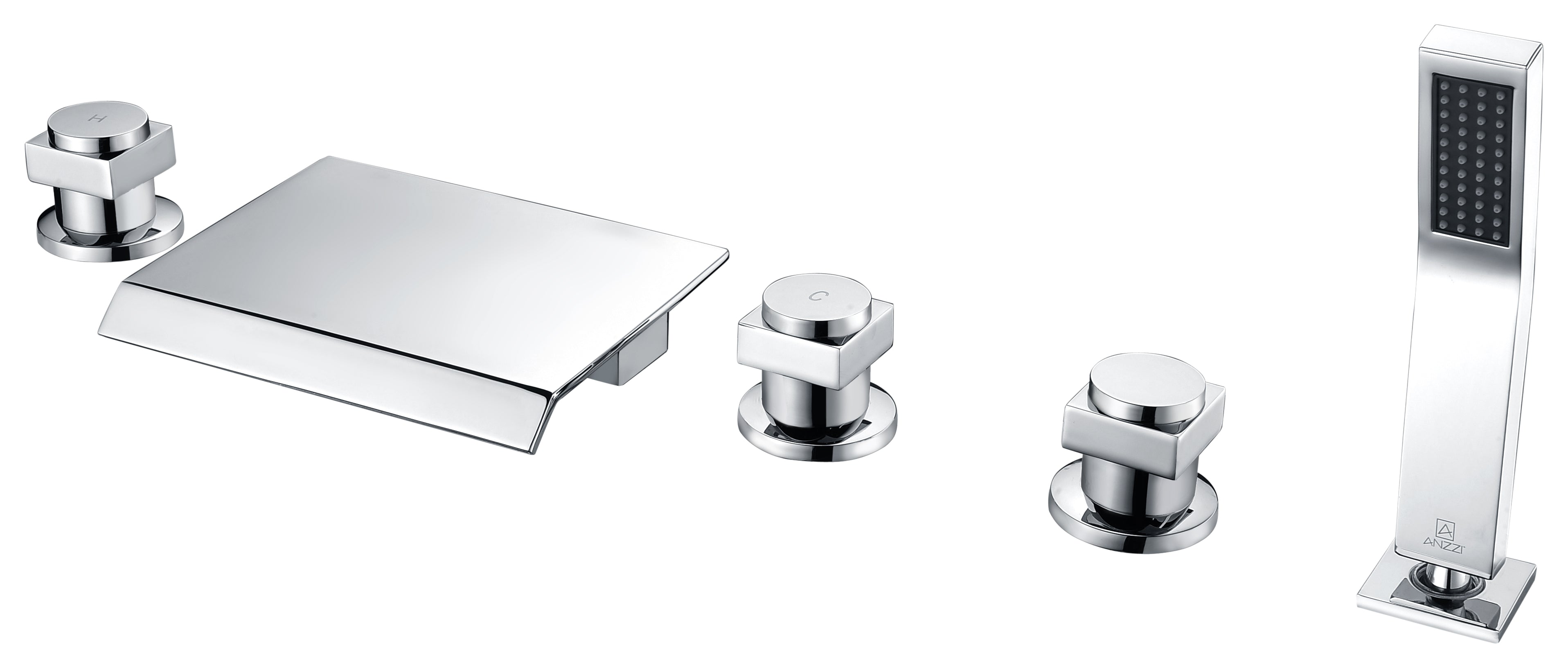 ANZZI  Guaira 3-Handle Deck-Mount Roman Tub Faucet ANZZI
