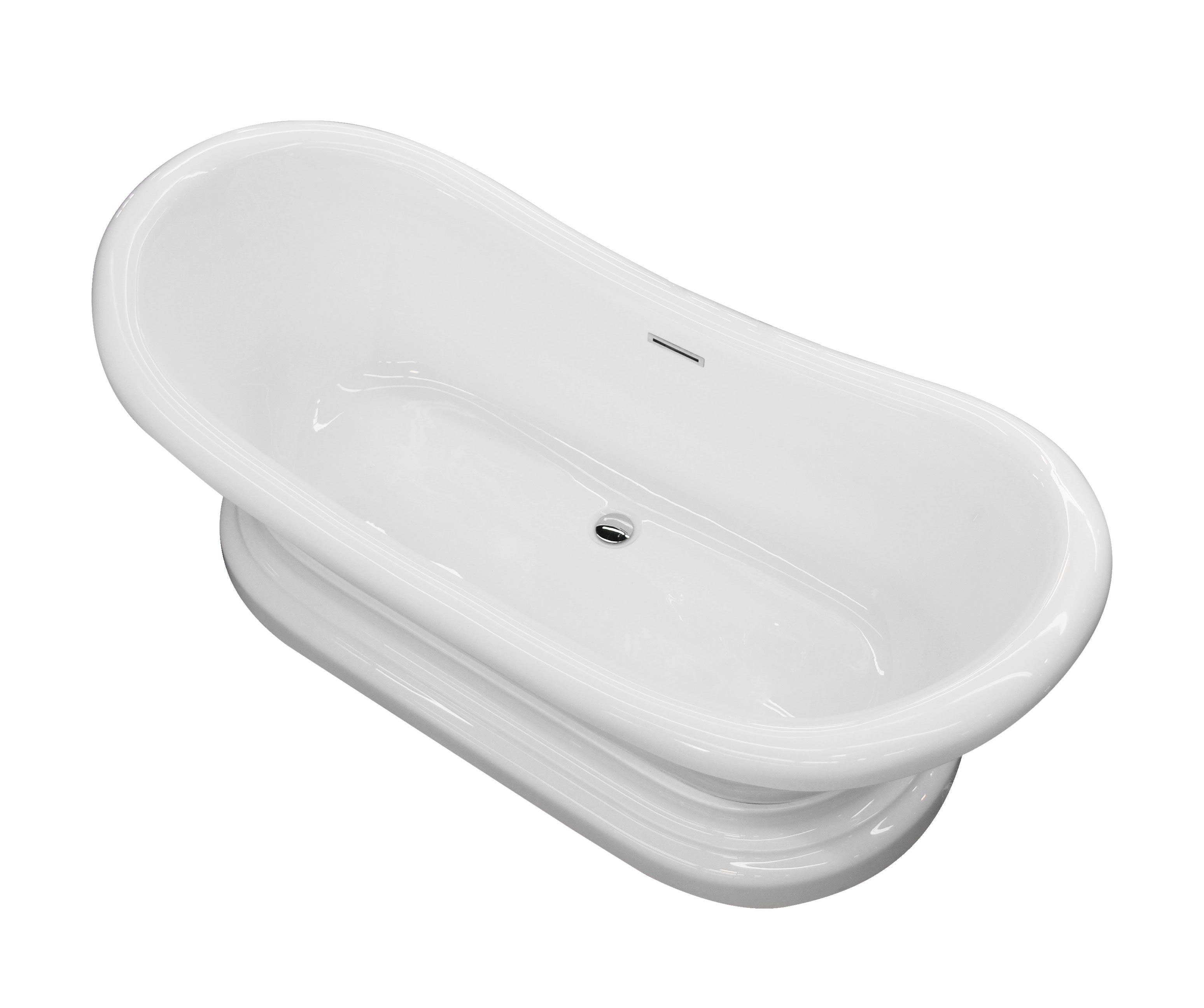 ANZZI  Ruby 5.9 ft. Acrylic Flatbottom Non-Whirlpool Bathtub ANZZI