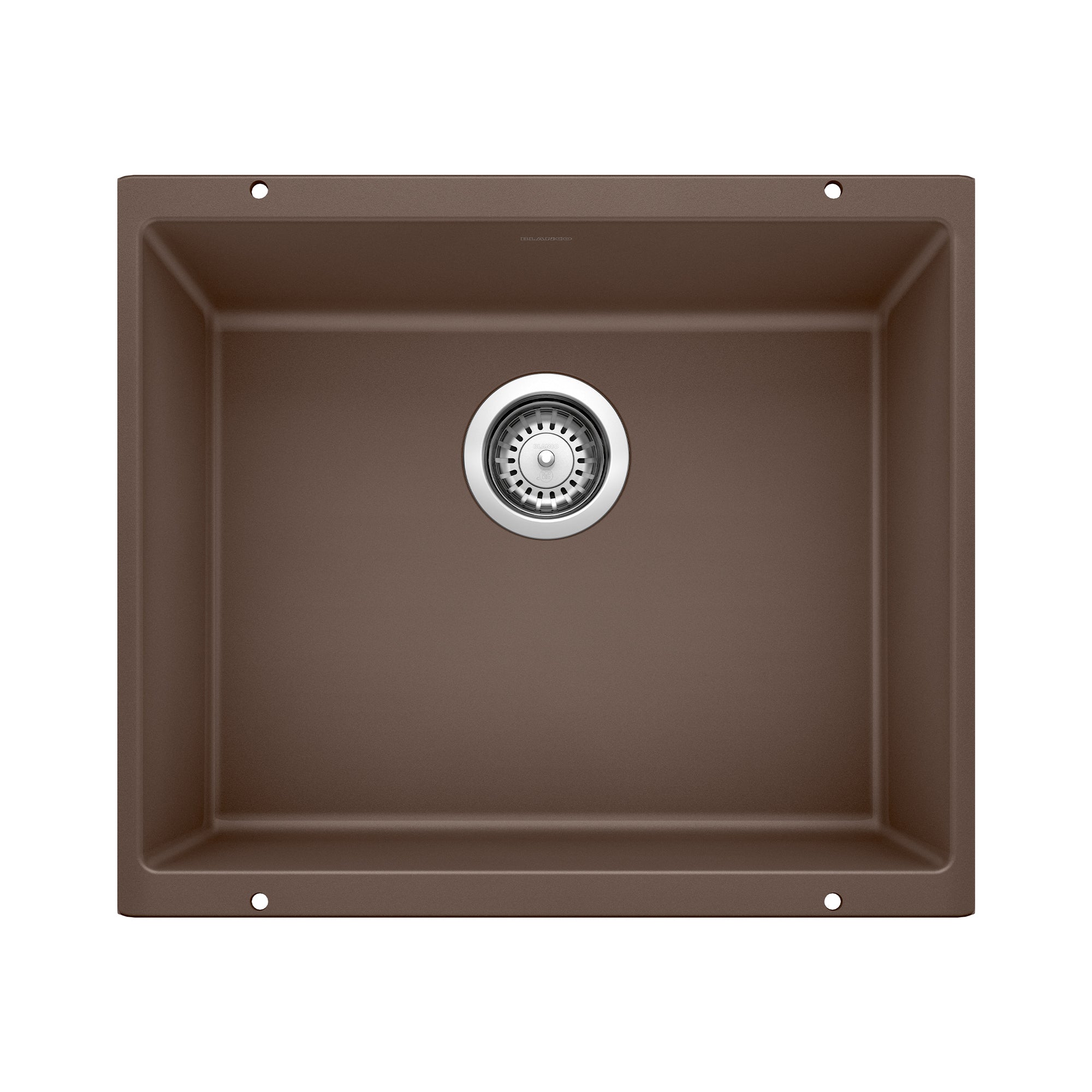 Blanco Precis SILGRANIT 21" Single Bowl Undermount Kitchen Sink Blanco