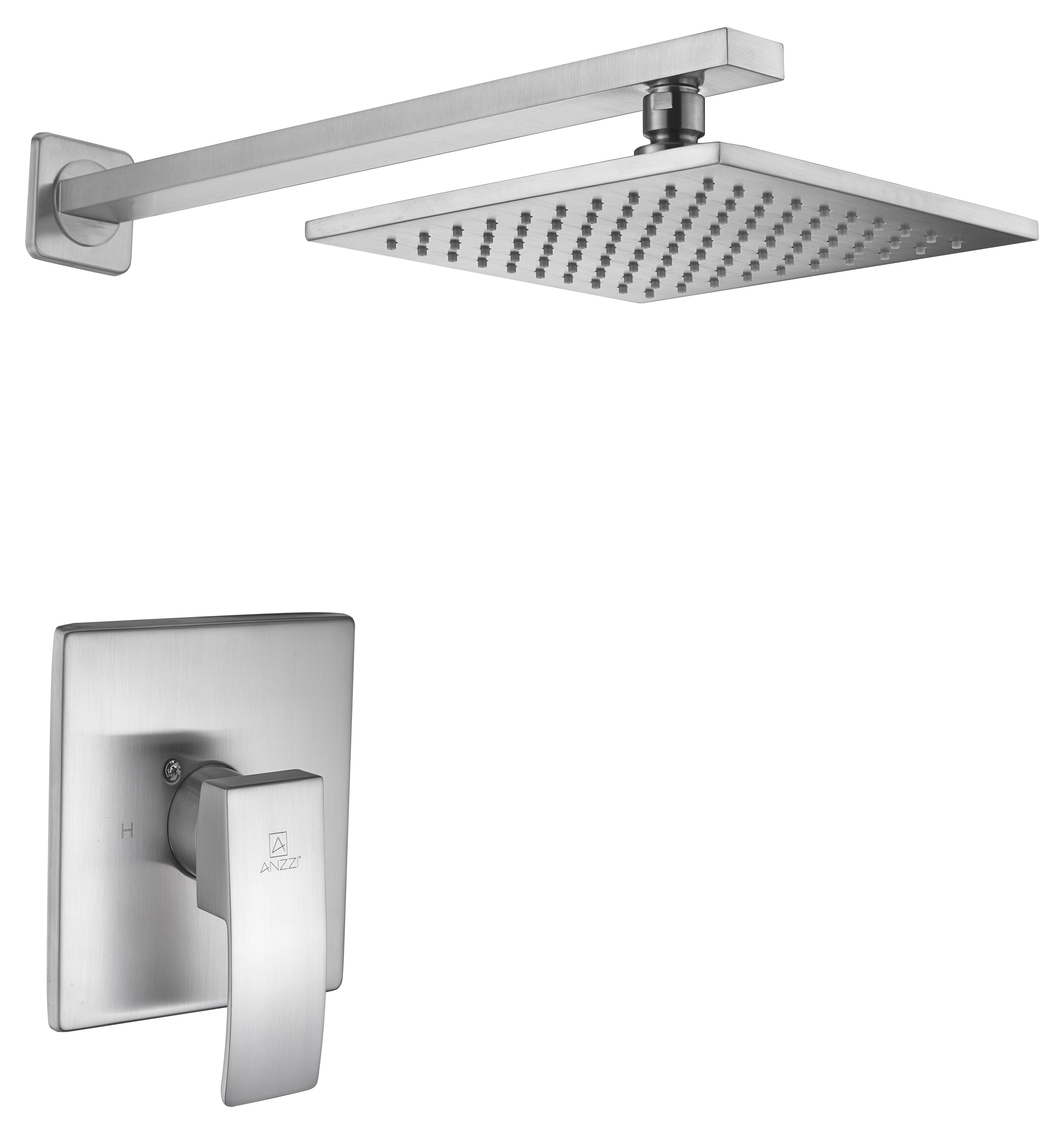 ANZZI  Viace Series 1-Spray 12.55 in. Fixed Showerhead ANZZI