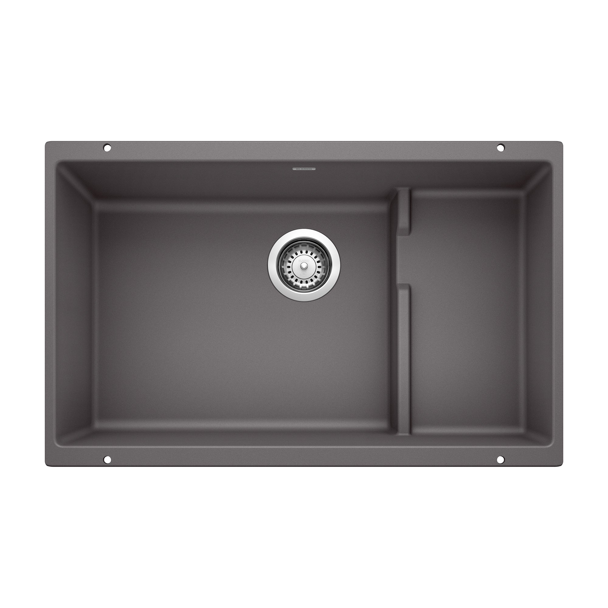 Blanco Precis Cascade SILGRANIT 29" Single Bowl Undermount Kitchen Sink with Colander BLANCO