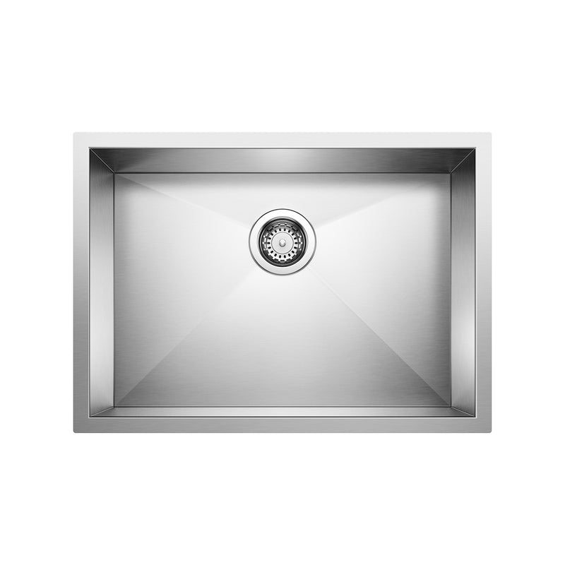 Blanco Precision R0 25" Single Bowl Undermount Stainless Steel Kitchen Sink Blanco