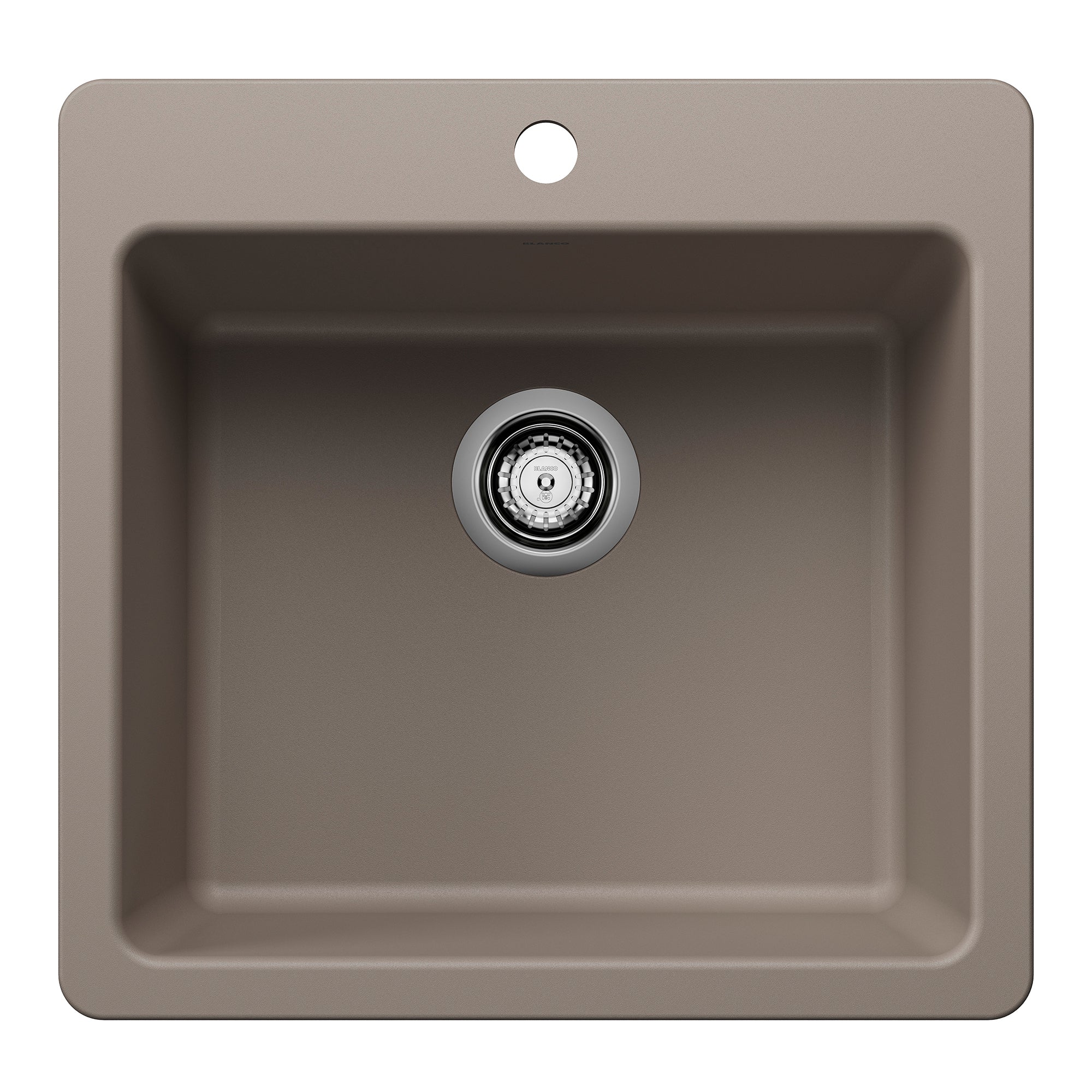 Blanco Liven SILGRANIT 21" Single Bowl Dual Mount Kitchen Sink Blanco