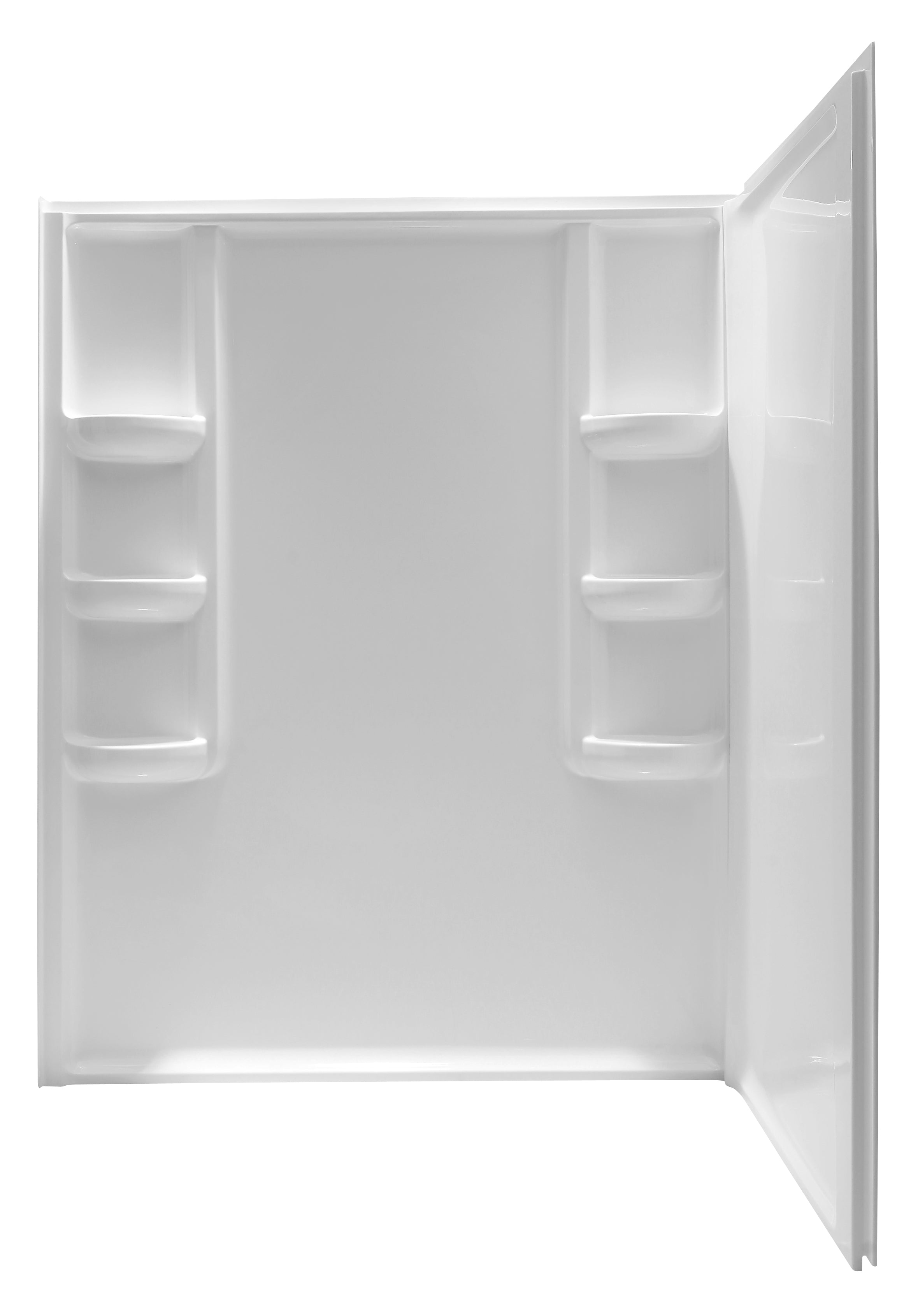 ANZZI  Vasu 60 in. x 36 in. x 74 in. 2-piece DIY Friendly Corner Shower Surround ANZZI