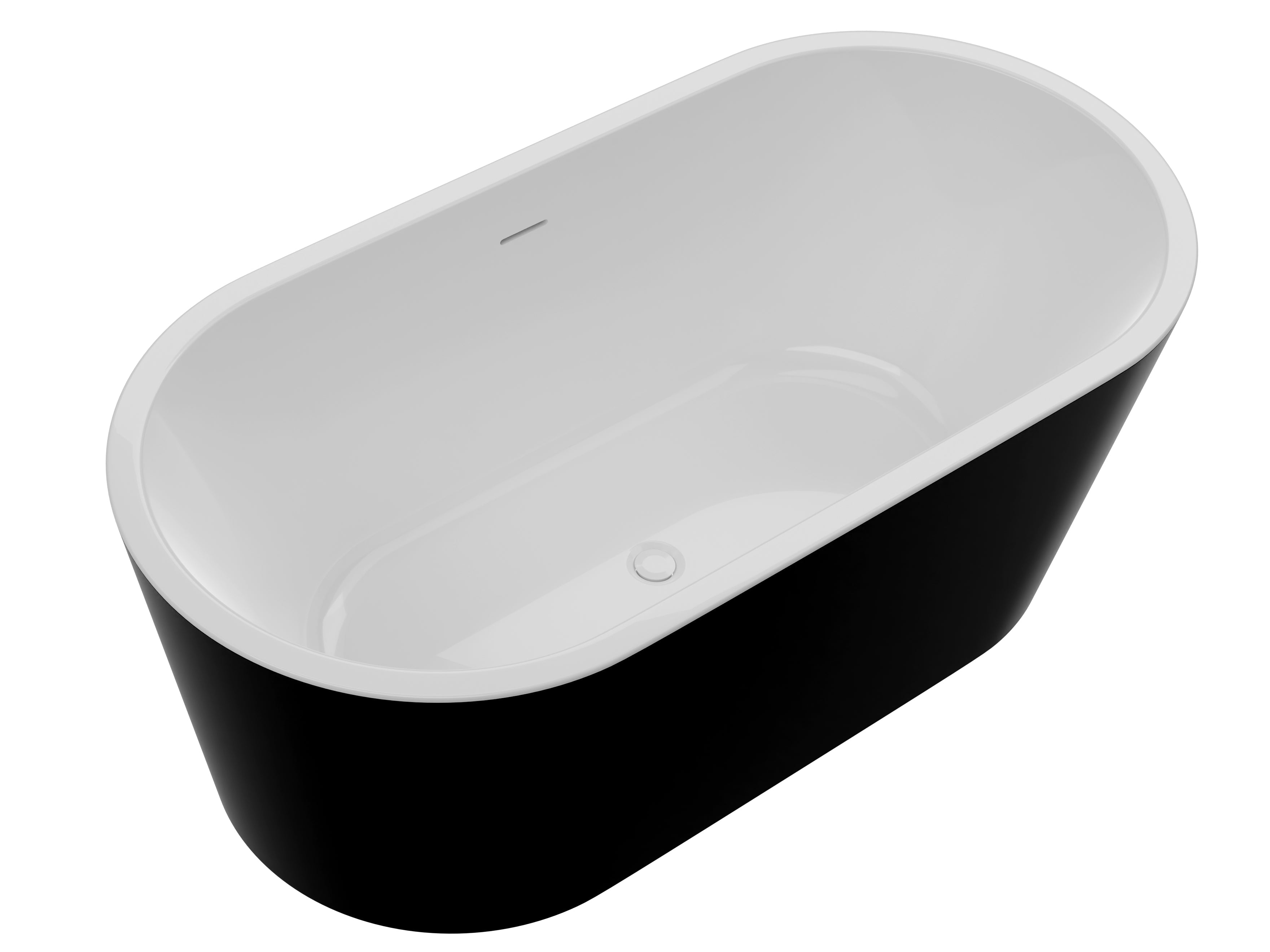 ANZZI  Chand 67 in. Acrylic Flatbottom Freestanding Bathtub ANZZI