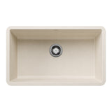 Blanco Precis SILGRANIT 30" Single Bowl Undermount Kitchen Sink Blanco