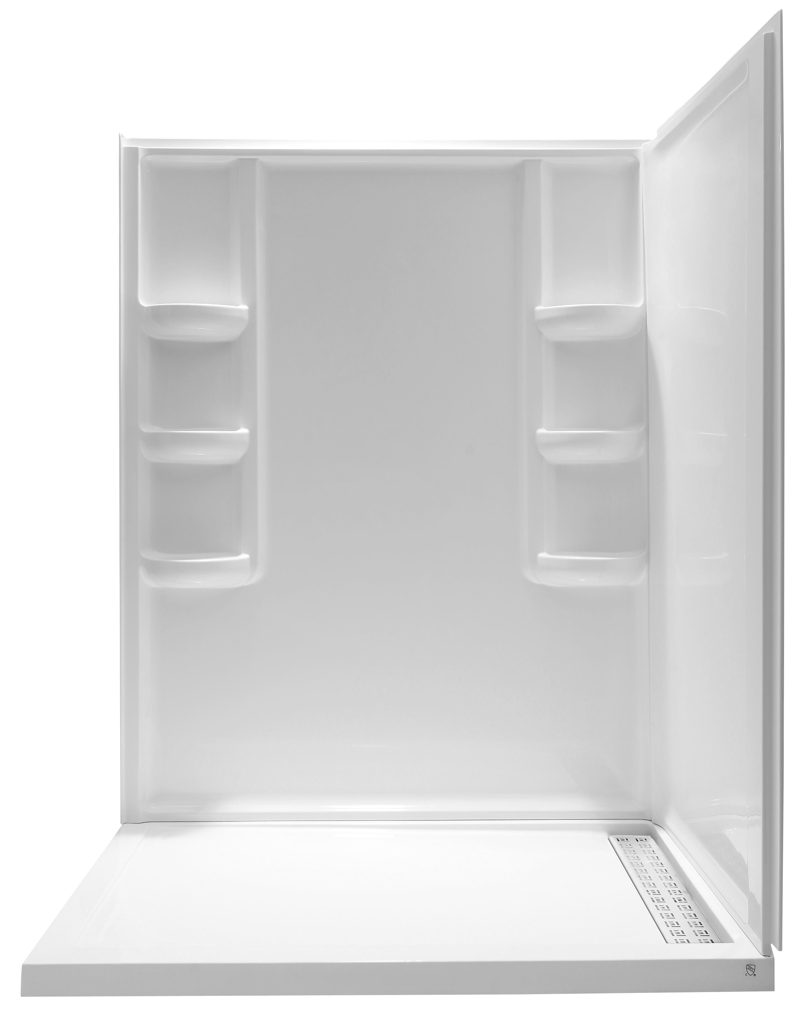 ANZZI  Lex-Class 60 in. x 74 in. Shower Wall Surround two-piece and Base ANZZI