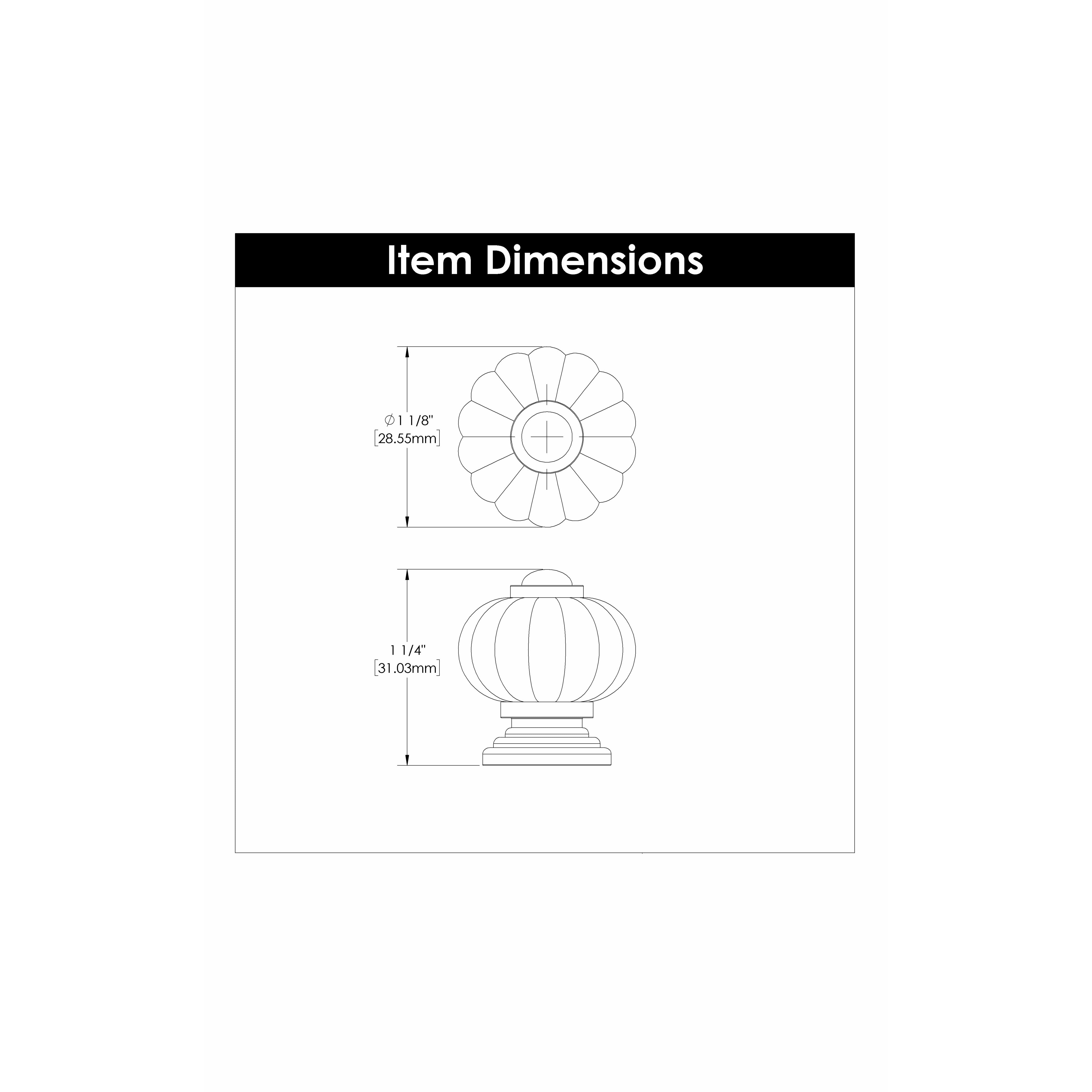 Hickory Hardware Crystal Palace Knob 1-1/8 Inch Diameter Hickory Hardware