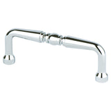 Berenson Advantage Plus Two 3 inch CTC Black Nickel Spindle Cabinet Pull Berenson