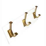 Skylight 3 Coat & Hat Hook Rail 17-1/2 Inch Long Hickory Hardware