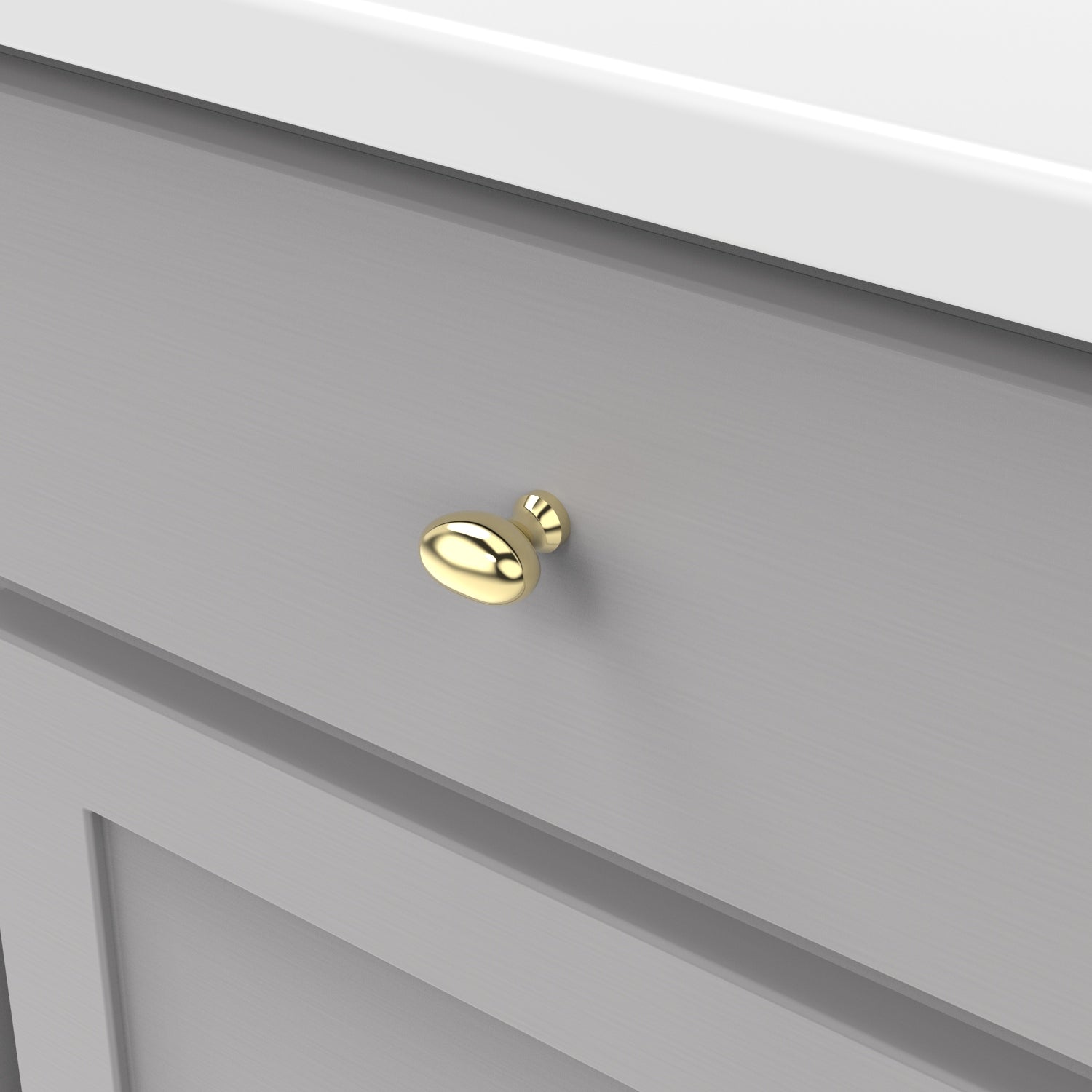 Hickory Hardware Williamsburg Knob 1-1/4 Inch X 13/16 Inch Hickory Hardware