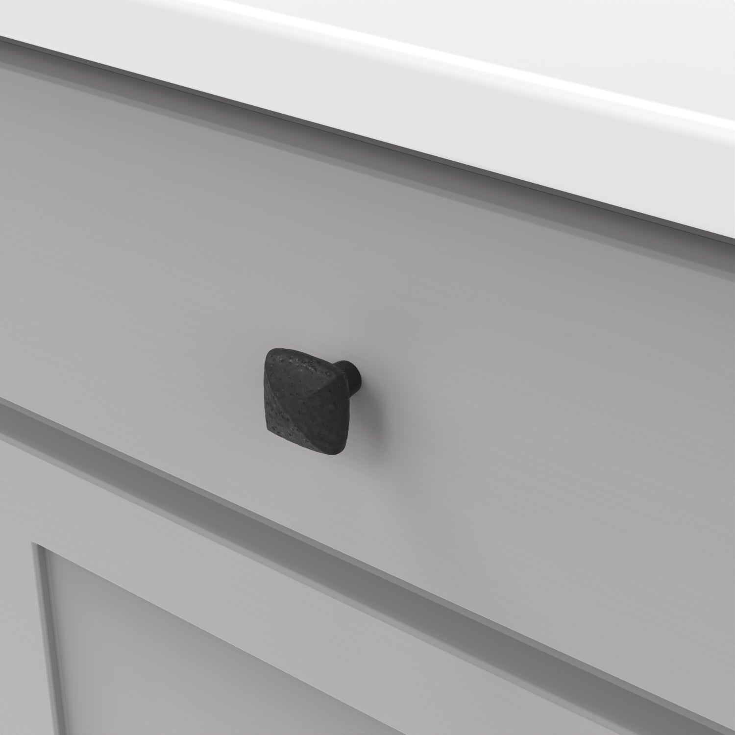 Hickory Hardware Mountain Lodge Knob 1-1/4 Inch Square Hickory Hardware