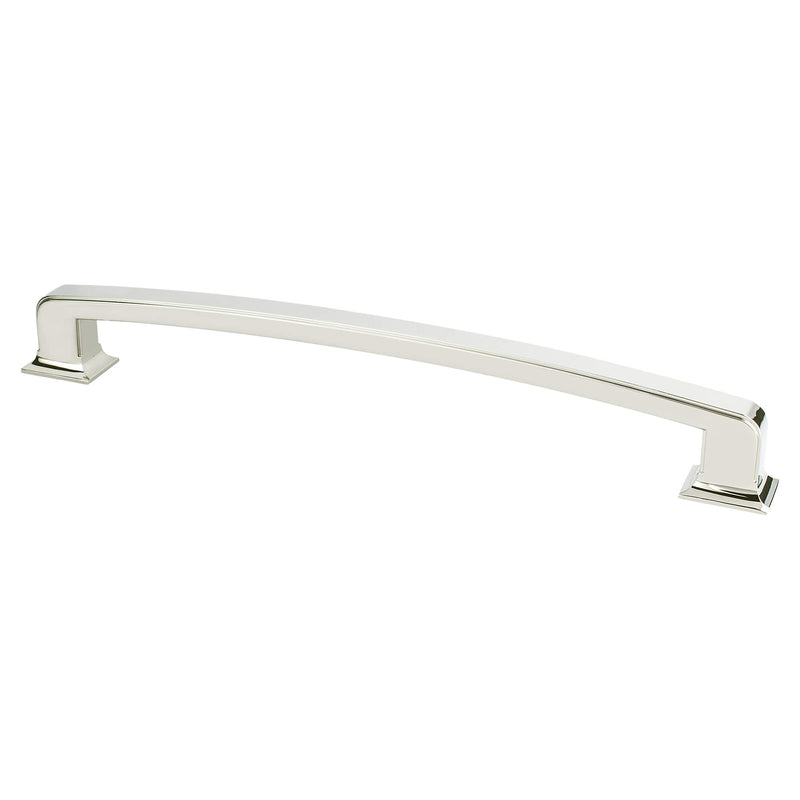 Berenson Designers Group Ten 12 inch CC Polished Nickel Hearthstone Appliance Pull Berenson