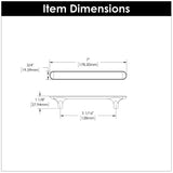 Hickory Hardware Maven Pull 5-1/16 Inch (128mm) Center to Center Hickory Hardware