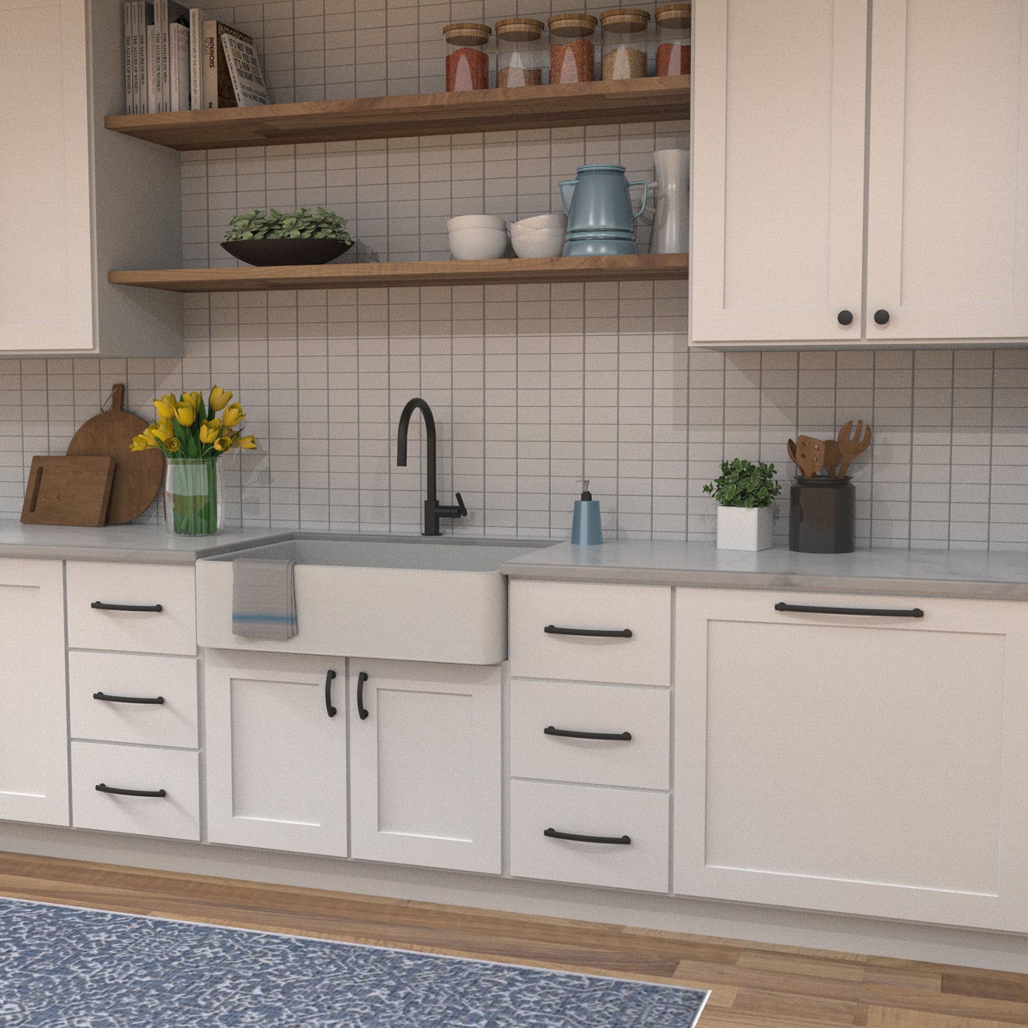 Hickory Hardware American Diner Pull 8-13/16 Inch (224mm) Center to Center Hickory Hardware