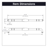 Hickory Hardware Williamsburg Appliance Pull 18 Inch Center to Center Hickory Hardware