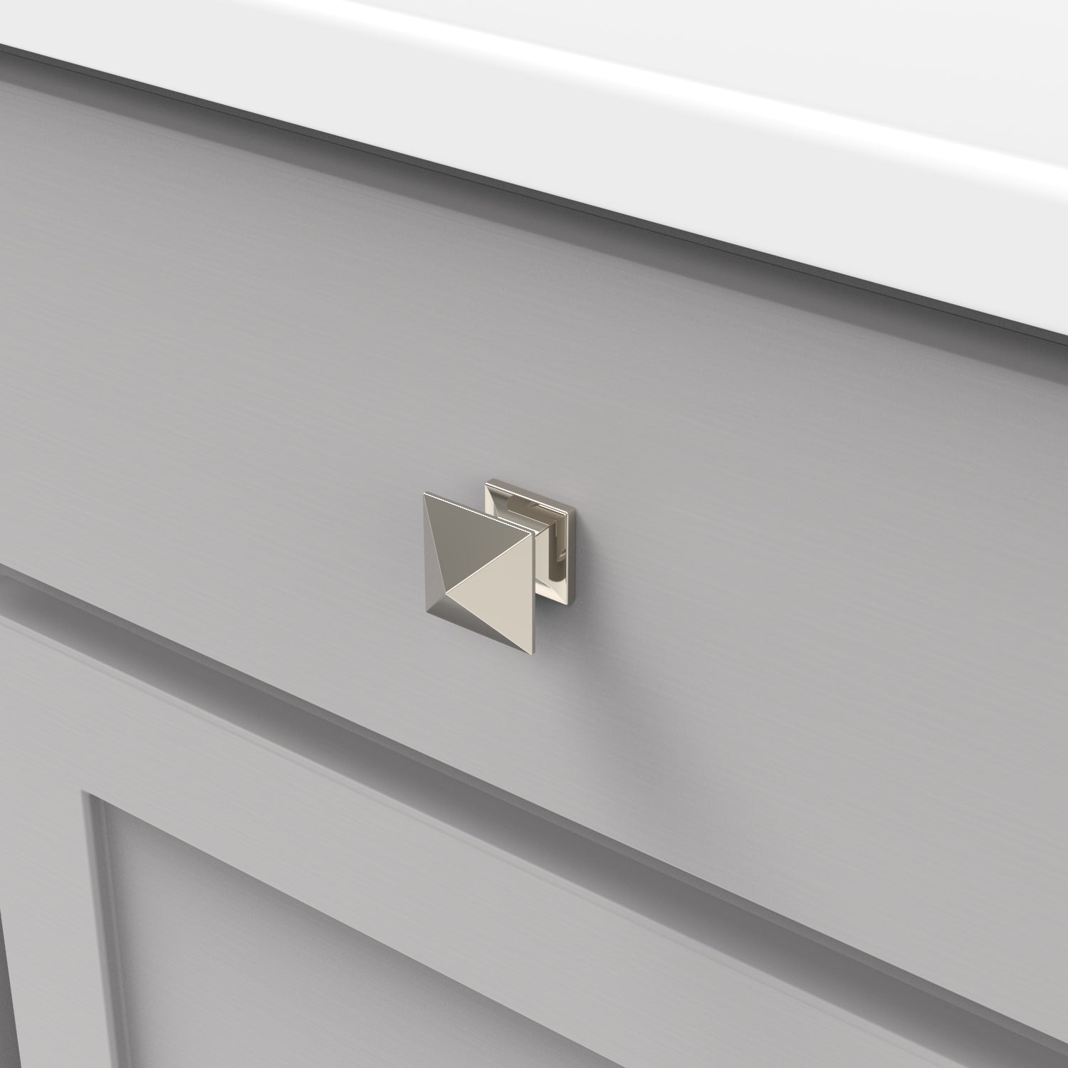Hickory Hardware Studio Knob 1-1/4 Inch Square Hickory Hardware