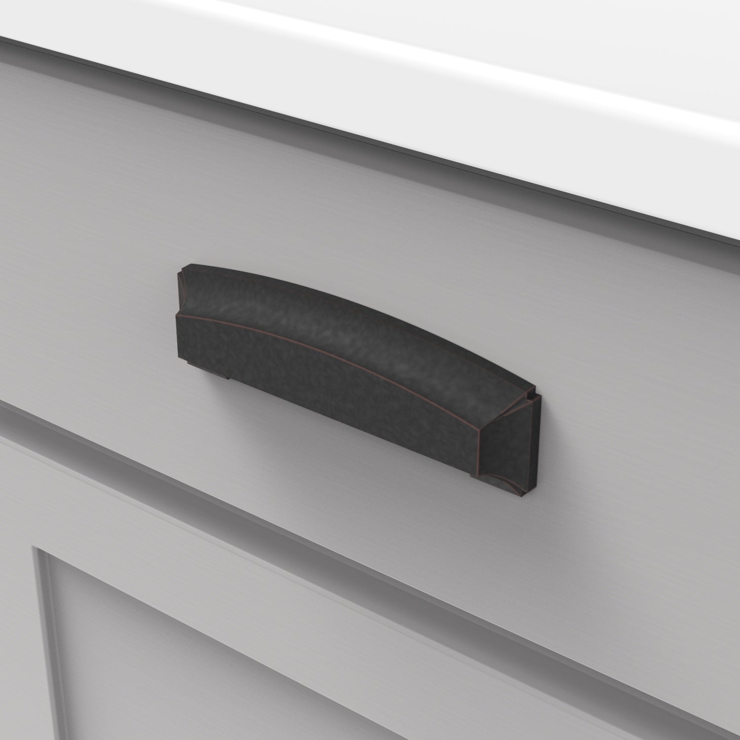 Hickory Hardware Bridges Cup Pull 3 Inch, 3-3/4 Inch (96mm) & 5-1/16 Inch (128mm) Center to Center Hickory Hardware