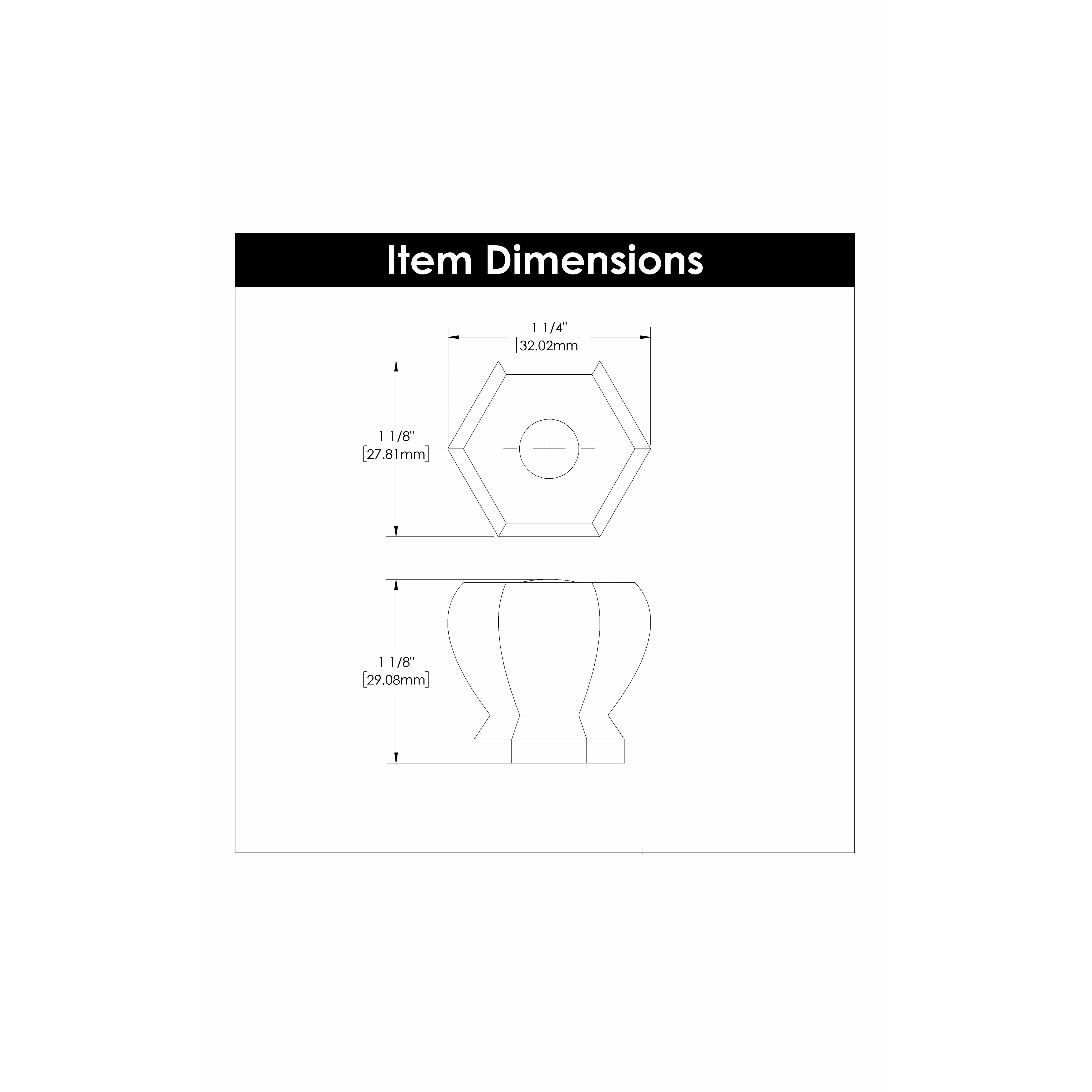 Hickory Hardware Crystal Palace Knob 1-3/16 Inch Diameter Hickory Hardware