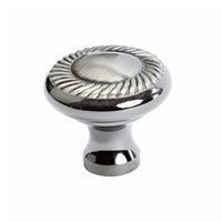 Berenson Newport Brushed Black Nickel Rope Knob Berenson