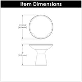 Maven Hook Knob 2-5/16 Inch Diameter Hickory Hardware