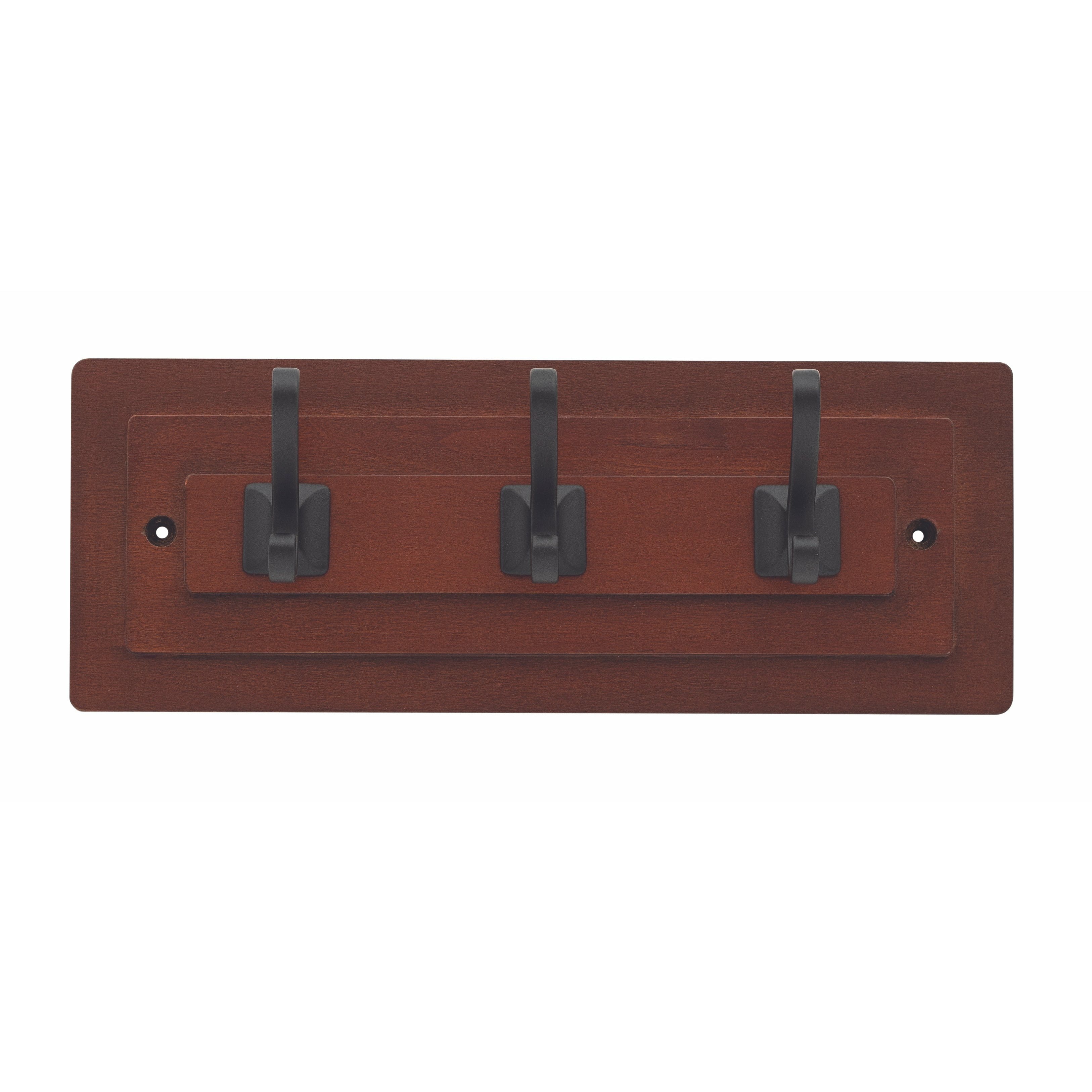 Hickory Hardware Catania 3 Double Prong Hook Rail 12 Inch Long Hickory Hardware