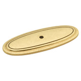 Hickory Hardware Manor House Backplate Knob 3 Inch X 1-1/8 Inch Oval Hickory Hardware
