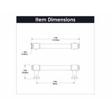 Hickory Hardware Piper Pull 3-3/4 Inch (96mm) Center to Center Hickory Hardware