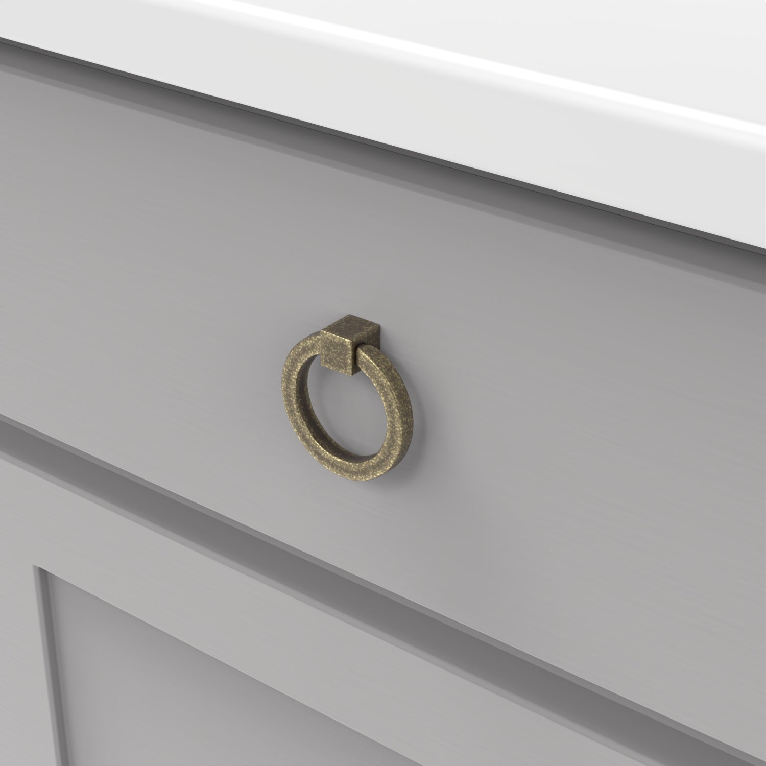 Hickory Hardware Camarilla Ring Pull 2-1/8 Inch X 2 Inch Hickory Hardware