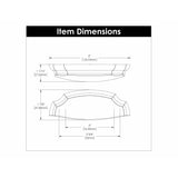 Hickory Hardware Veranda Cup Pull 3 Inch & 3-3/4 Inch (96mm) Center to Center Hickory Hardware