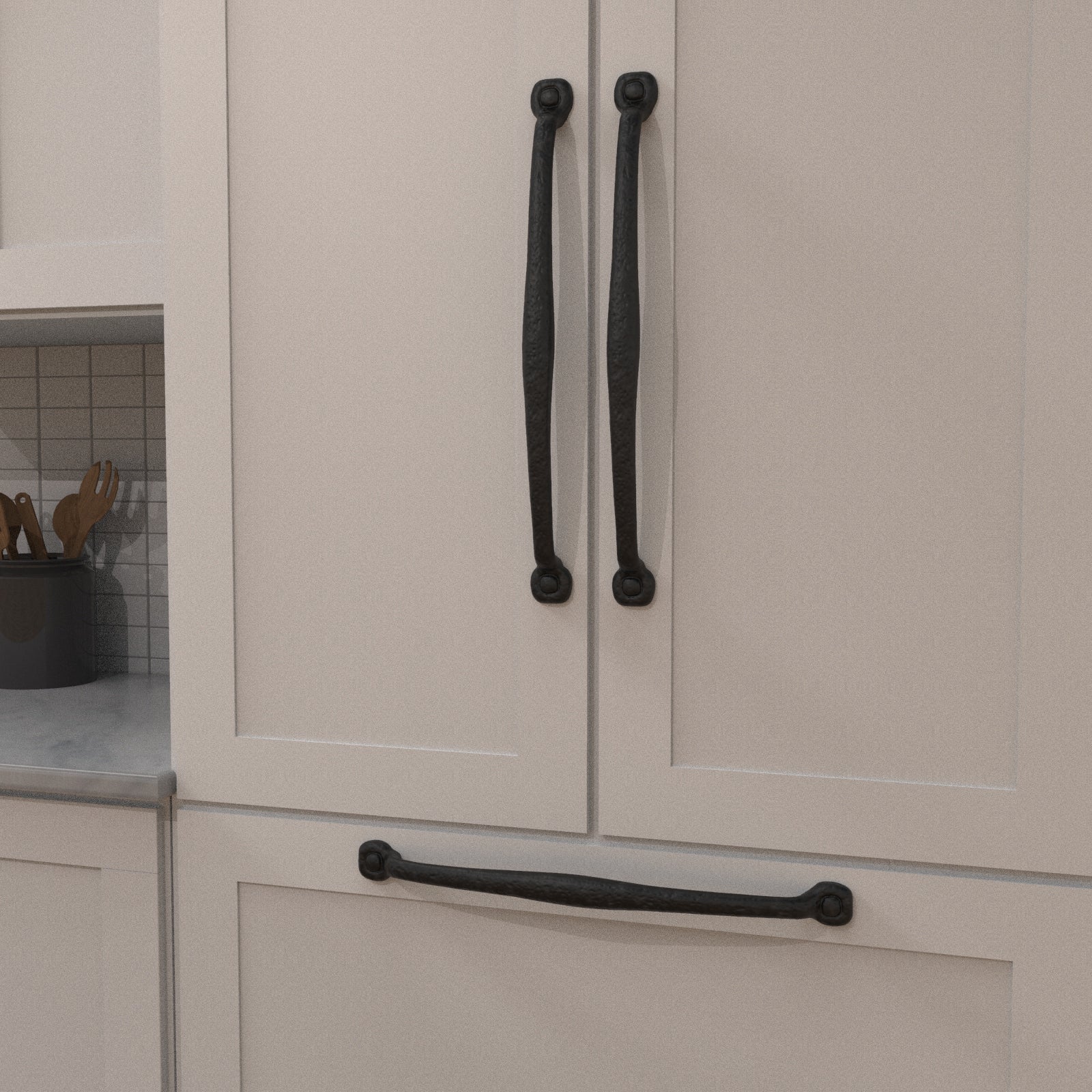 Hickory Hardware Refined Rustic Appliance Pull 18 Inch Center to Center Hickory Hardware