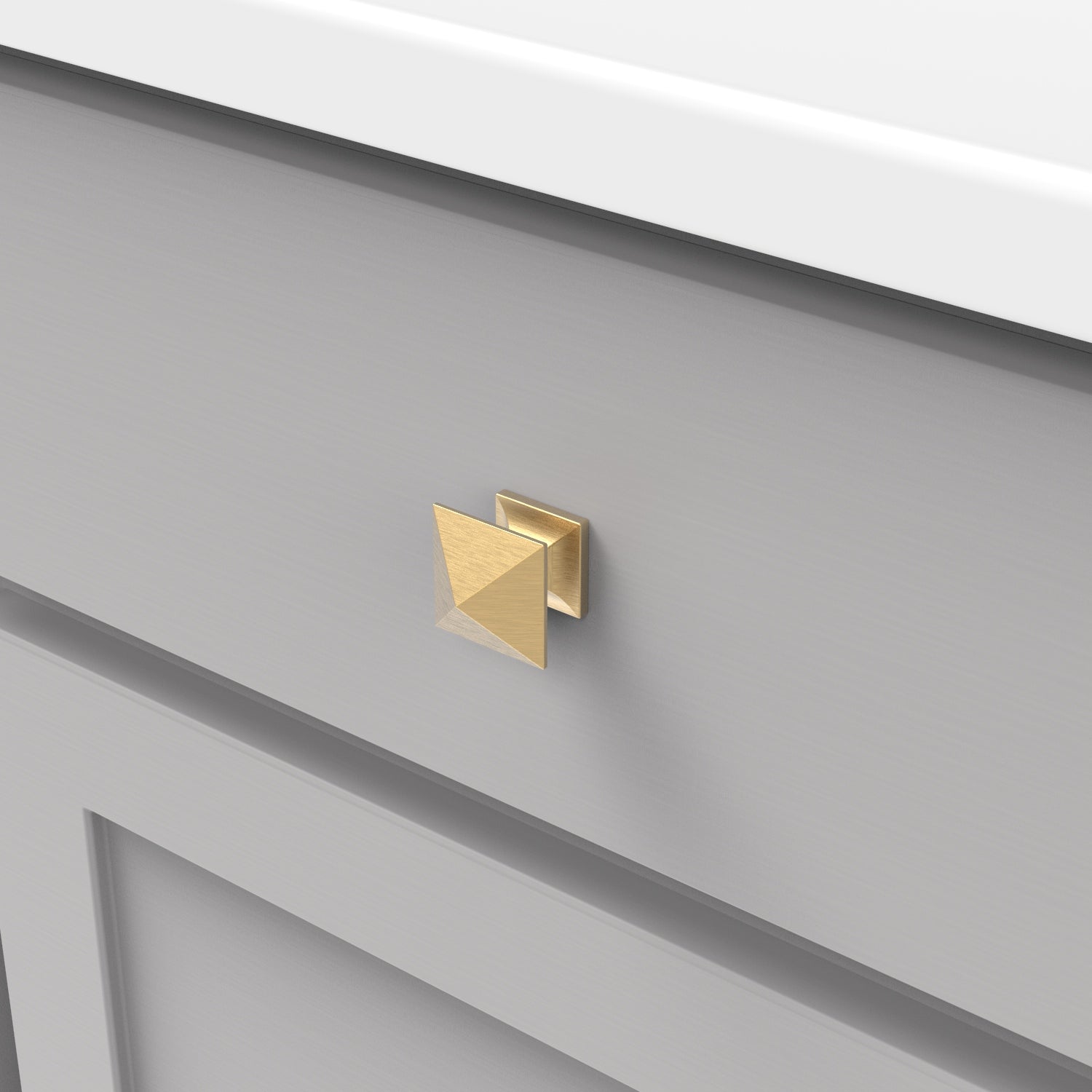 Hickory Hardware Studio Knob 1-1/4 Inch Square Hickory Hardware