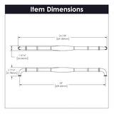Hickory Hardware Williamsburg Appliance Pull 24 Inch Center to Center Hickory Hardware