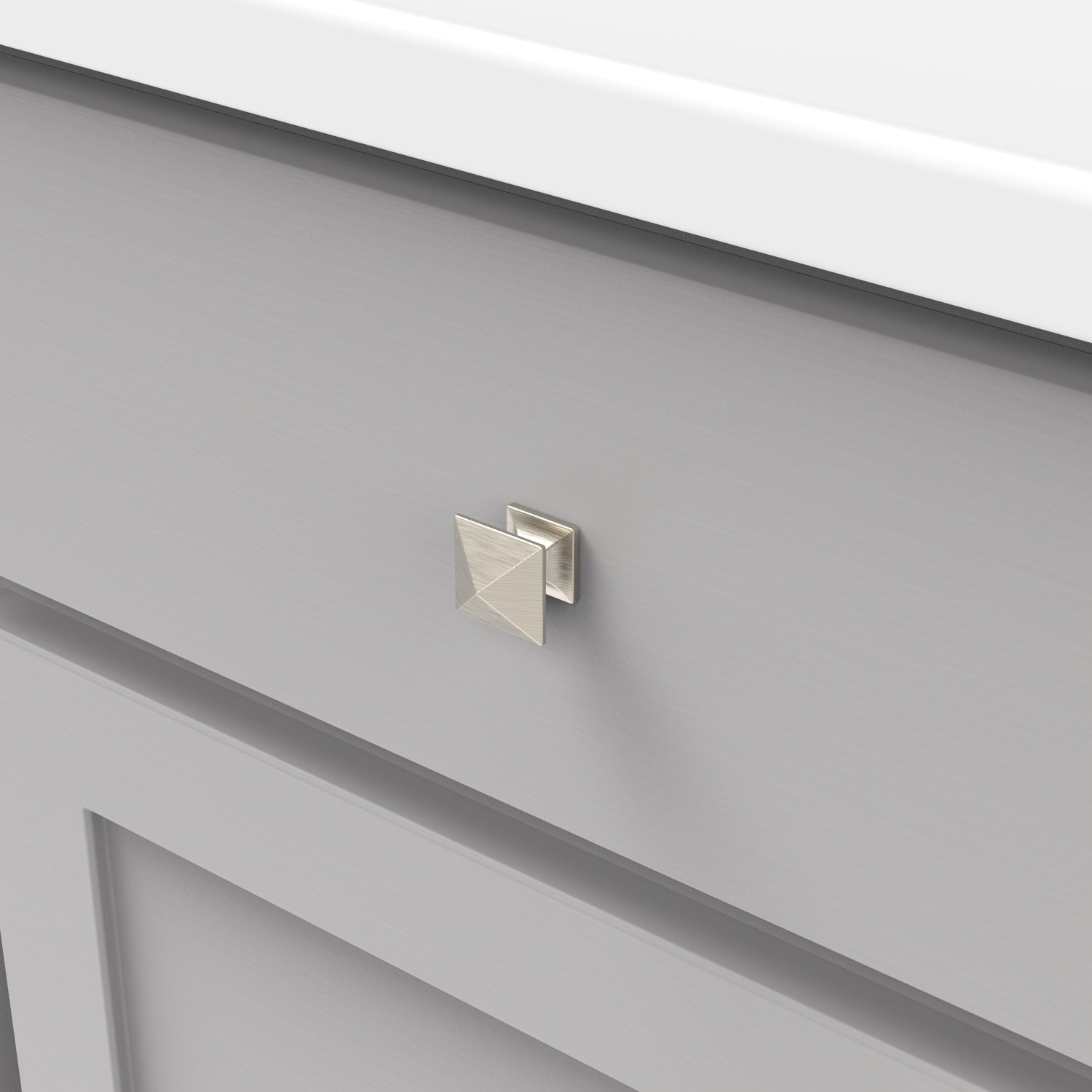 Hickory Hardware Studio Knob 1 Inch Square Hickory Hardware