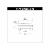 Hickory Hardware Studio Cup Pull 3 Inch & 3-3/4 Inch (96mm) Center to Center Hickory Hardware