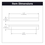 Hickory Hardware Streamline Pull 3-3/4 Inch (96mm) Center to Center Hickory Hardware