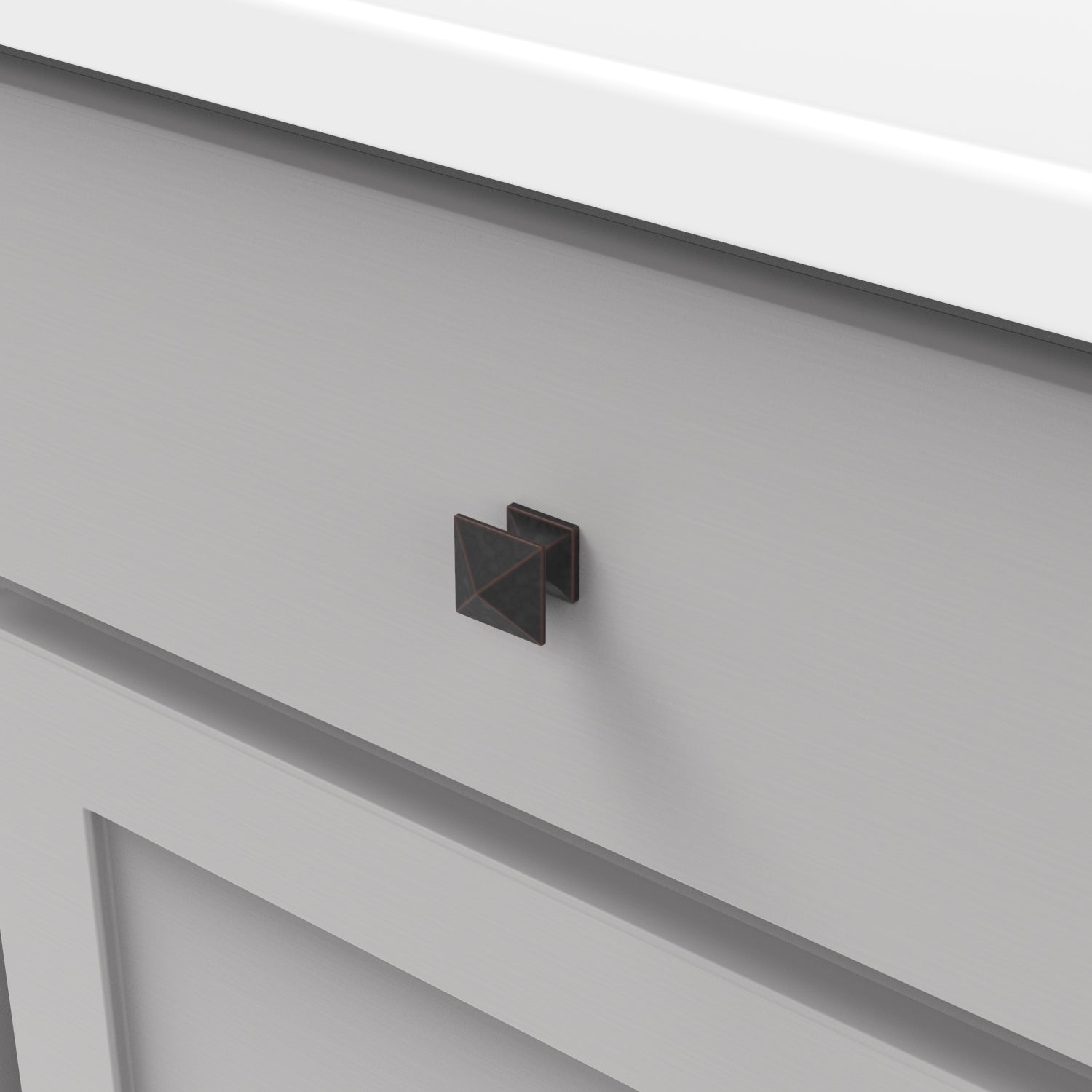 Hickory Hardware Studio Knob 1 Inch Square Hickory Hardware