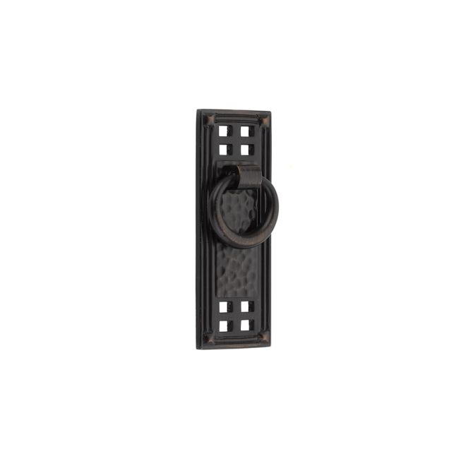 Emtek Hammered Vert Ring Cabinet Pull 1-1/4" X 3-1/2" Emtek