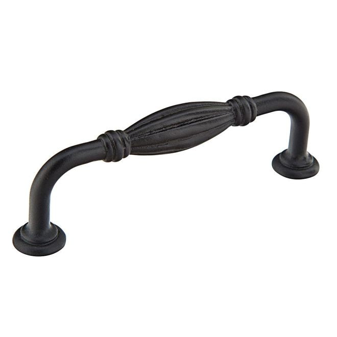Emtek Fluted Fixed Cabinet Pull 6" Center To Center Emtek